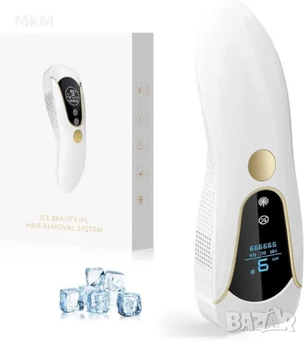 IPL лазерна епилация за лице, тяло , бикини подходящ за жени и мъже, домашен лазерен епилатор с лед, снимка 6 - Епилатори - 48739304