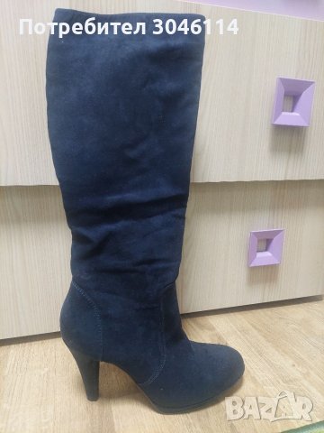 Дамски велурени ботуши
