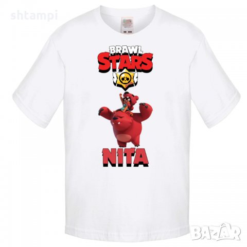 Детска тениска Nita 3 Brawl Stars, снимка 1 - Детски тениски и потници - 32921385