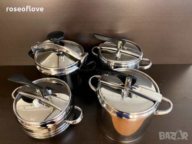 EXCELSA ITALY / ИТАЛИЯ качествена тенджера под налягане с вместимост 5 литра, снимка 11 - Съдове за готвене - 32413498