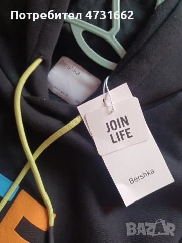 Суичър Bershka  НОВ,с етикет, размер S , снимка 4 - Суичъри - 53400075
