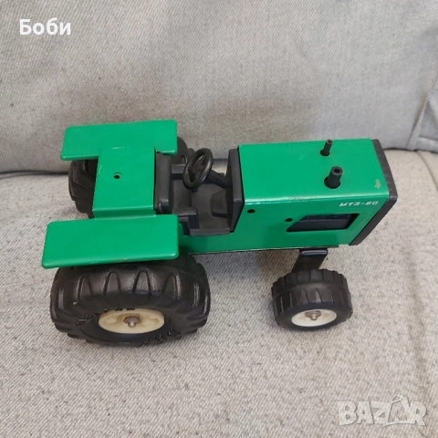 Стара Ламаринена Соц Българска Играчка МИР Разград Трактор МТЗ-80, снимка 6 - Колекции - 51501420