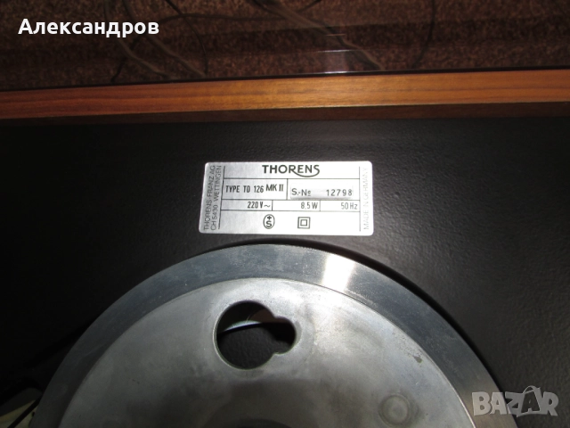 Thorens TD126 MKII, снимка 2 - Грамофони - 52559421
