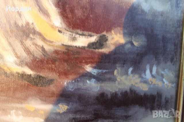 Маслена картина върху картон, снимка 8 - Колекции - 38628800