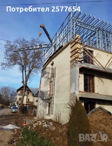 59€/м2-Надстрояване на къщи с метални конструкции - КРЕДИТ, снимка 1 - Монтажи - 44100380