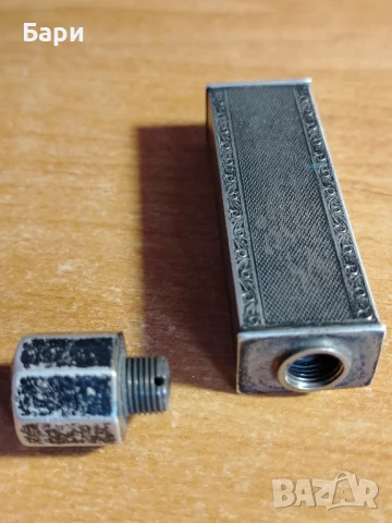 Старо сребърно шишенце от парфюм D.K. 935, снимка 3 - Колекции - 51018421