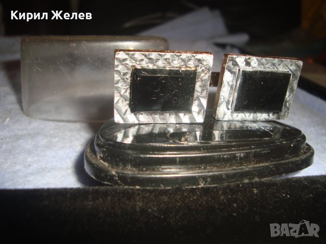 КРАСИВИ СТАРИ ПОЗЛАТЕНИ БУТОНЕЛИ - ТРАКИЙСКО ТВОРЧЕСТВО Пловдив КОПЧЕТА за РЪКАВЕЛИ с КУТИЙКА 28911, снимка 4 - Антикварни и старинни предмети - 37590306