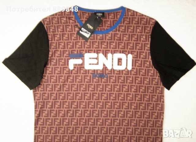 Мъжка тениска Fendi, снимка 2 - Тениски - 27987183