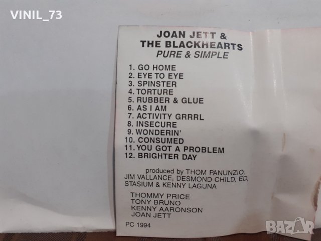  Joan Jett And The Blackhearts, снимка 4 - Аудио касети - 32355062
