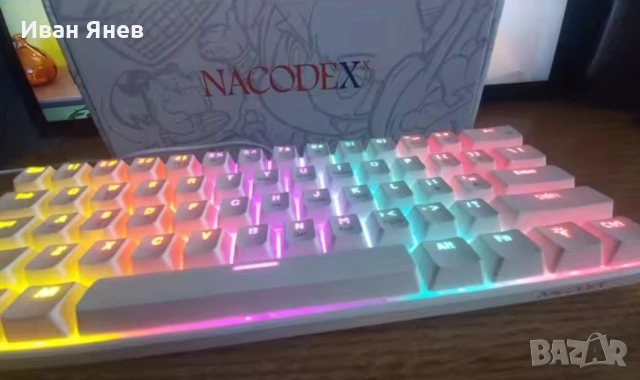 !!!ЧИСТО НОВА!!! МЕХАНИЧНА КЛАВИАТУРА БЯЛА