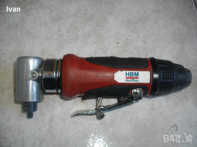 HBM Profi-Pneumatic Vibrable 50mm Sander-Пневматичен Ексцентър Виброшлайф-Профи-50 мм-За Труднодост, снимка 3 - Други инструменти - 39174806