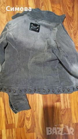Дънково яке Philipp Plein , снимка 3 - Якета - 52598014