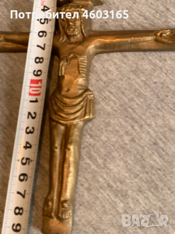 бронзов кръст , снимка 3 - Антикварни и старинни предмети - 52595260