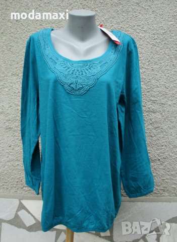 4XL  Нова блуза Sheego с дантела , снимка 1 - Туники - 40751297