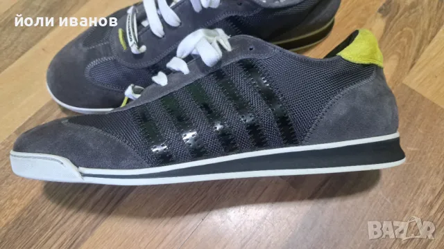 DSQUARED2-кожени маратонки-made in ITALY-оригинални 43 номер, снимка 3 - Маратонки - 50084284