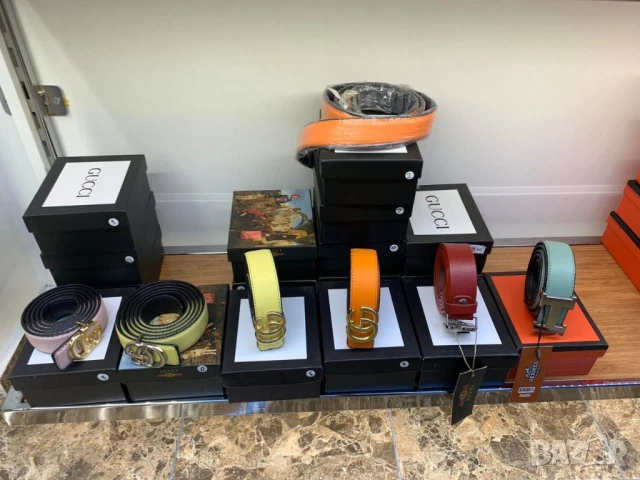 колани от естествена кожа в кутия Dolce&Gabbana louis vuitton guess gucci , снимка 18 - Колани - 51271496