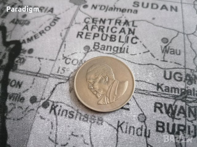 Монета - Кения - 1 шилинг | 1968г., снимка 2 - Нумизматика и бонистика - 35365580