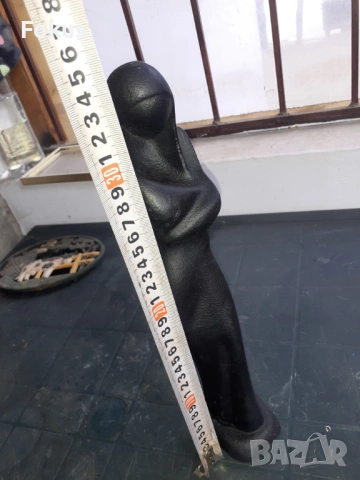 Уникална чугунена статуетка фигура - Мадоната 3,6кг., снимка 5 - Антикварни и старинни предмети - 53279856