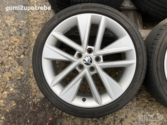 17 джанти 5х100 Skoda Fabia Rapid 7J et46 Polo Vento 215/40/17 Hankook, снимка 3 - Гуми и джанти - 43270860