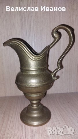 Стара масивна бронзова кана. Отлично състояние., снимка 1