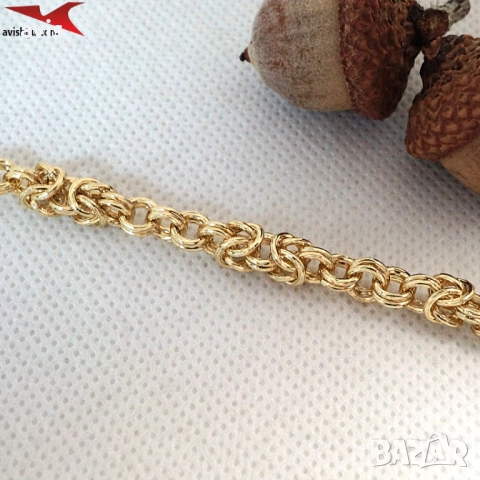 Гривна с 14К златно покритие 234824, снимка 2 - Гривни - 52788291