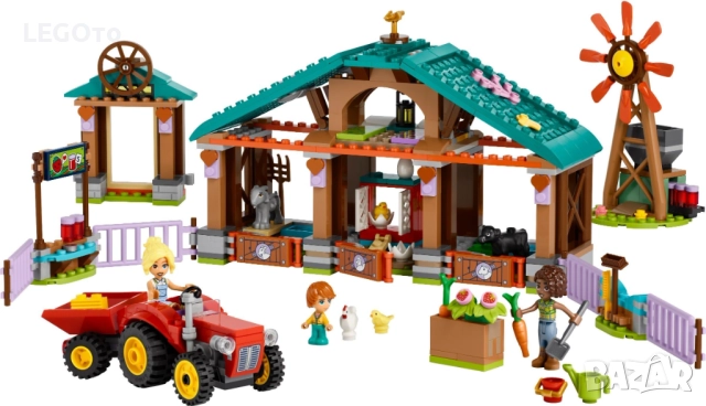 НОВО ЛЕГО 42617 Френдс - Ферма-убежище за животни LEGO 42617 Friends Farm Animal Sanctuary, снимка 2 - Конструктори - 52455108