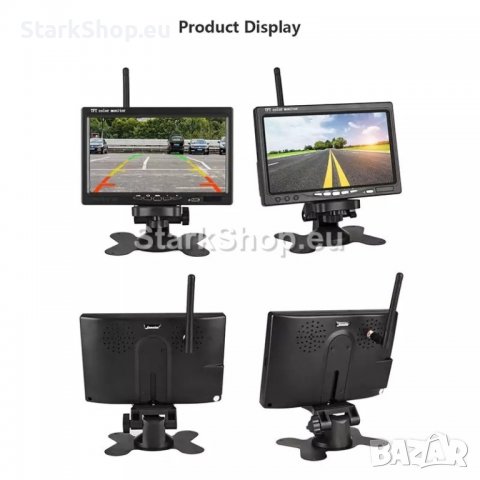  7″ Монитор с две камери за бусове и камиони, снимка 2 - Аксесоари и консумативи - 38416938