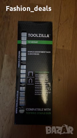 Нов комплект метални скоби за пистолет телбод Toolzilla 4400 броя Различни размери, снимка 7 - Други инструменти - 38694942