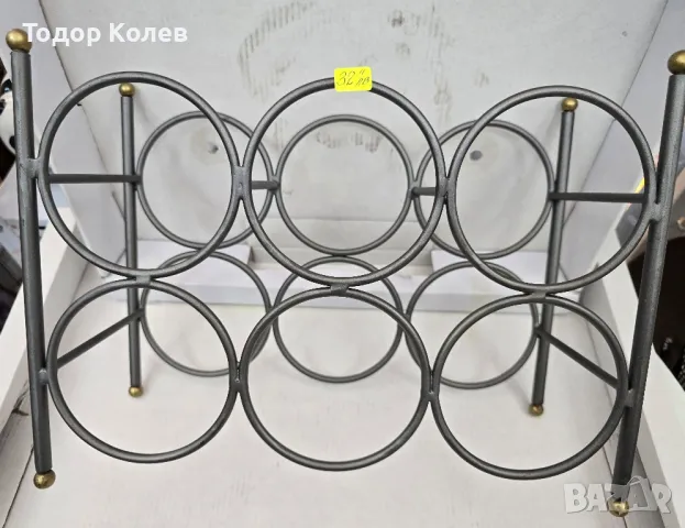 Метална стойка за шест бутилки. , снимка 2 - Други - 50165588