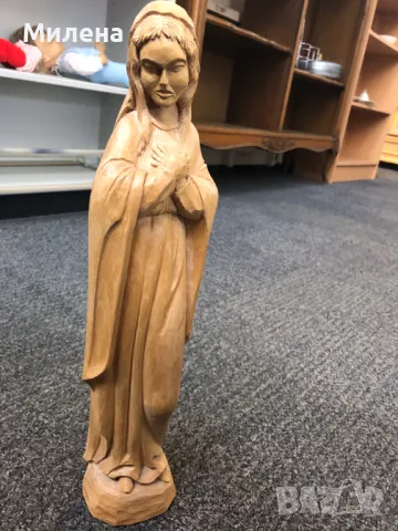 Дървена статуетка , снимка 2 - Антикварни и старинни предмети - 49741454