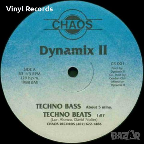 Dynamix II Feat. MC Kid Money* ‎– Techno Bass / Feel The Bass ,Vinyl 12", снимка 1 - Грамофонни плочи - 33675978