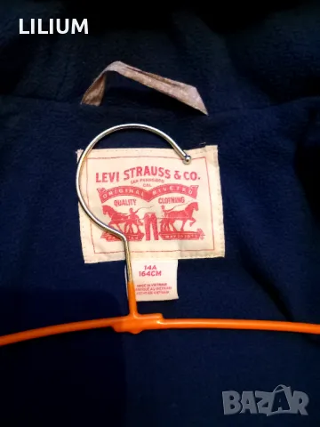 Пухено яке Levi's, снимка 2 - Детски якета и елеци - 47957958