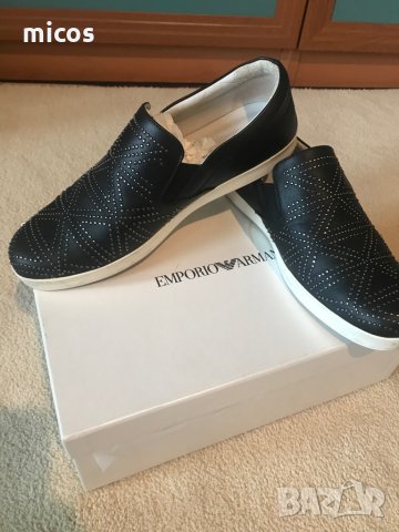80 лв до 30.11!Emporio Armani,оригинал,изцяло естествена кожа, снимка 4 - Дамски ежедневни обувки - 33158537