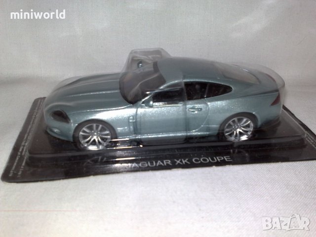 Jaguar XK Coupe 2005 - мащаб 1:43 на ДеАгостини модела е нов в блистер, снимка 10 - Колекции - 44025919