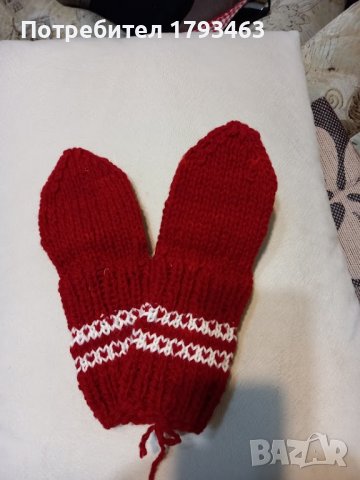 Ръчно плетени детски чорапи 100% вълна, снимка 2 - Чорапи - 39317228