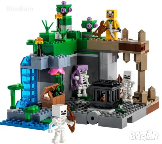 Kонструктор LEGO® Minecraft 21189 - Подземието на скелетите / 364 части, снимка 2 - Конструктори - 43181685