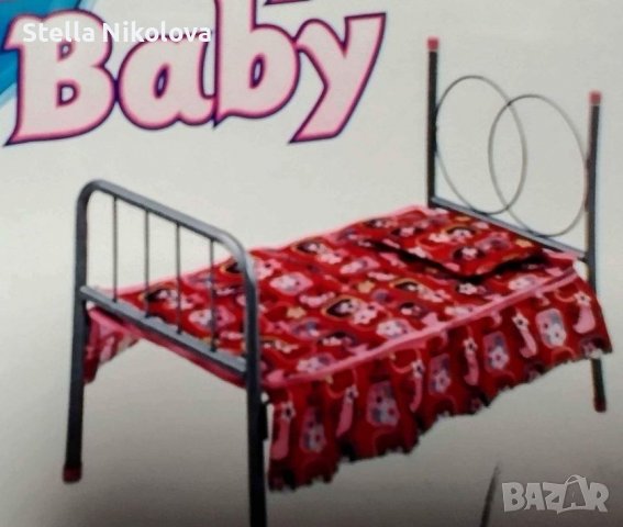 Голямо метално легло за кукла