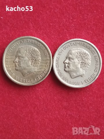 Монети - 10 крони Швеция., снимка 2 - Нумизматика и бонистика - 40796379