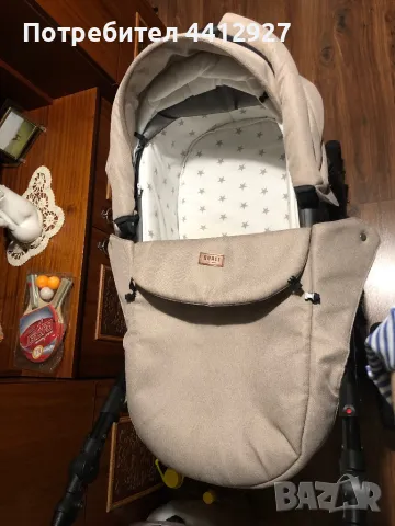 Бебешка количка Quali Carmelo 3в1, снимка 2 - Детски колички - 49468210