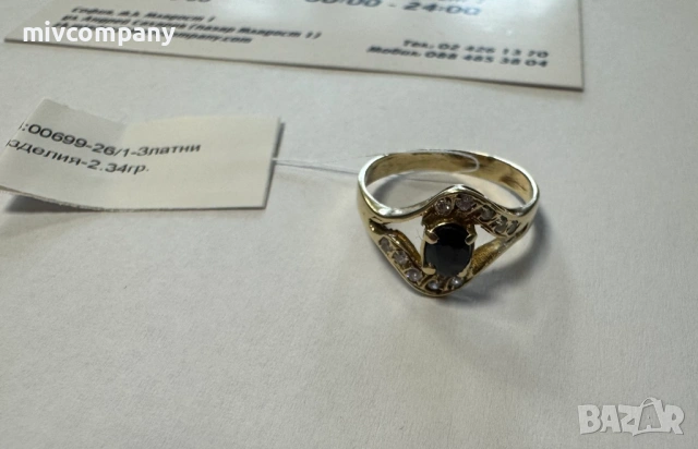 Златен пръстен 2.34гр., снимка 5 - Пръстени - 53455150