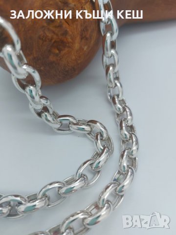 Мъжки сребърен ланец, 925 - 4, снимка 2 - Колиета, медальони, синджири - 37325438