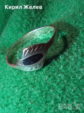 ИЗЯЩЕН АРИСТОКРАТИЧЕН СРЕБЪРЕН РЕТРО АРТ ЕМАЙЛИРАН ПРЪСТЕН ВИСОКА ПРОБА СРЕБРО МАЙСТОРСКО БИЖУ 36453