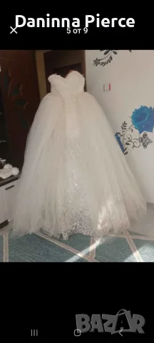 Булчински рокля С Дълго Було, снимка 5 - Сватбени рокли - 50292039