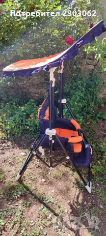 Детска люлка със стойка, снимка 3 - Градински мебели, декорация  - 51002858