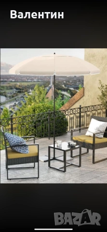 Градински чадър , снимка 3 - Градински мебели, декорация  - 53428597