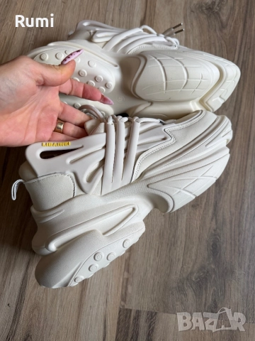 Дамски сникърси с ортопедична стелка бежови LIBAIWEI ! 40 н, снимка 6 - Дамски ежедневни обувки - 51799884