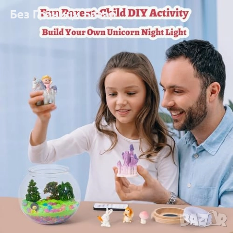 Нов Светещ терариум с еднорог – творчески комплект за момичета Играчка, снимка 6 - Образователни игри - 52080979