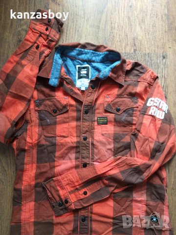 g-star stockton piping tetris shirt - страхотна мъжка риза, снимка 3 - Ризи - 32452302