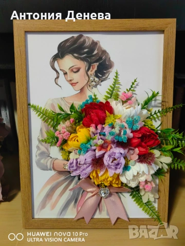 Кошници и картини с цветя , снимка 4 - Декорация за дома - 53504336