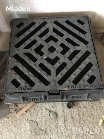 Чугунена решетка, капак за дъждоприемна шахта. , снимка 1